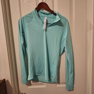 NWT Mint Green Half Zip Sport Top